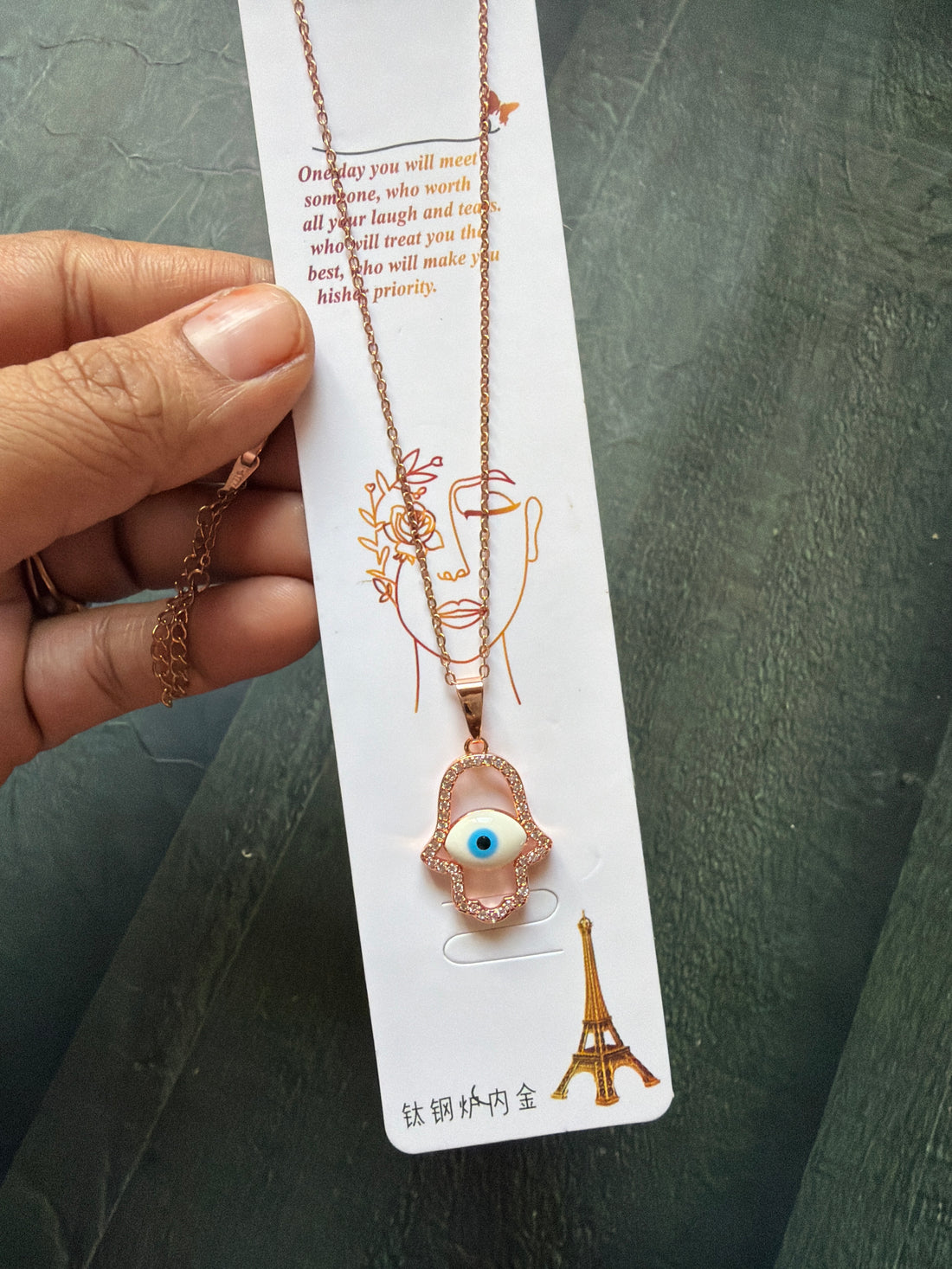 Evil eye diamond Necklace