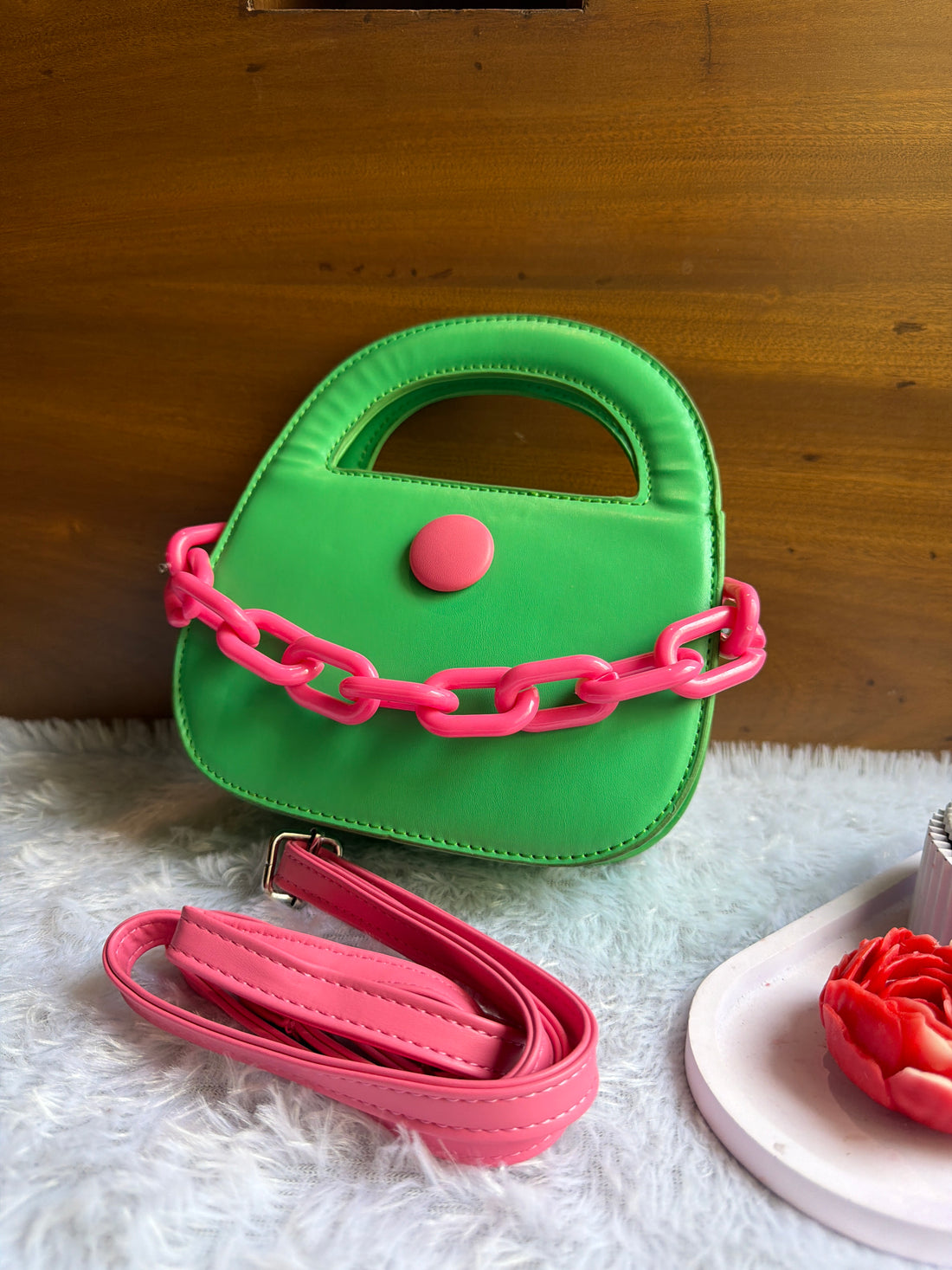 Matcha Rose Handbag