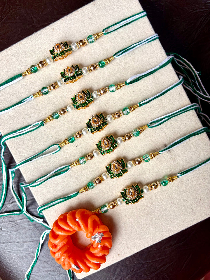 Green Kamal Rakhi