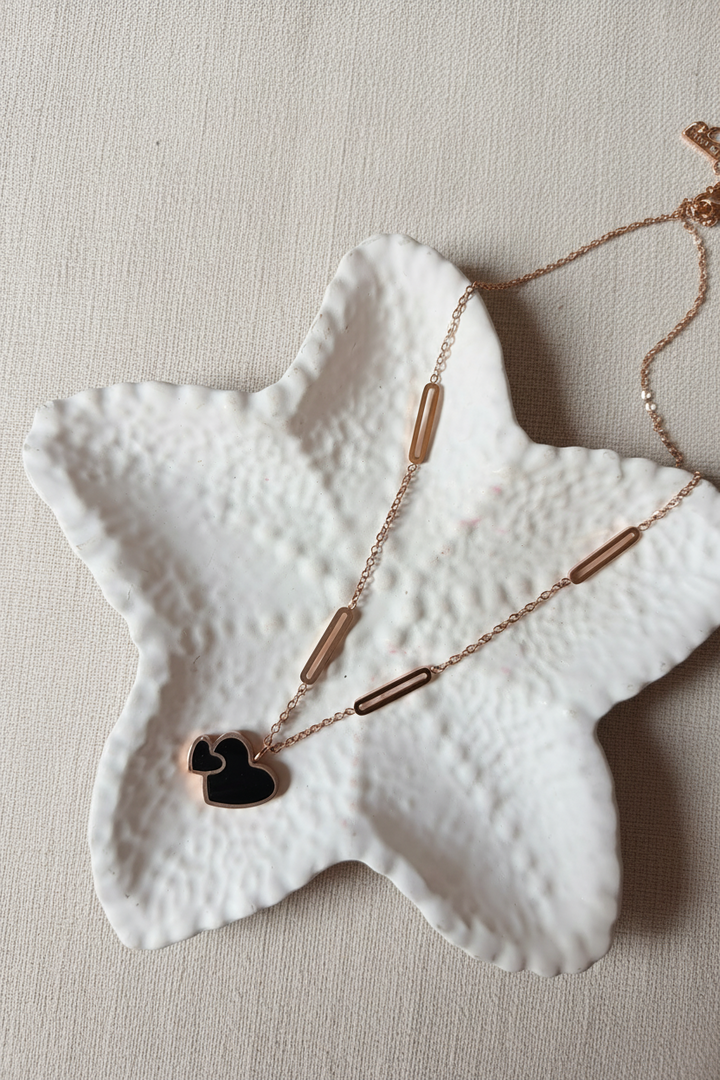 Midnight Love Heart Necklace