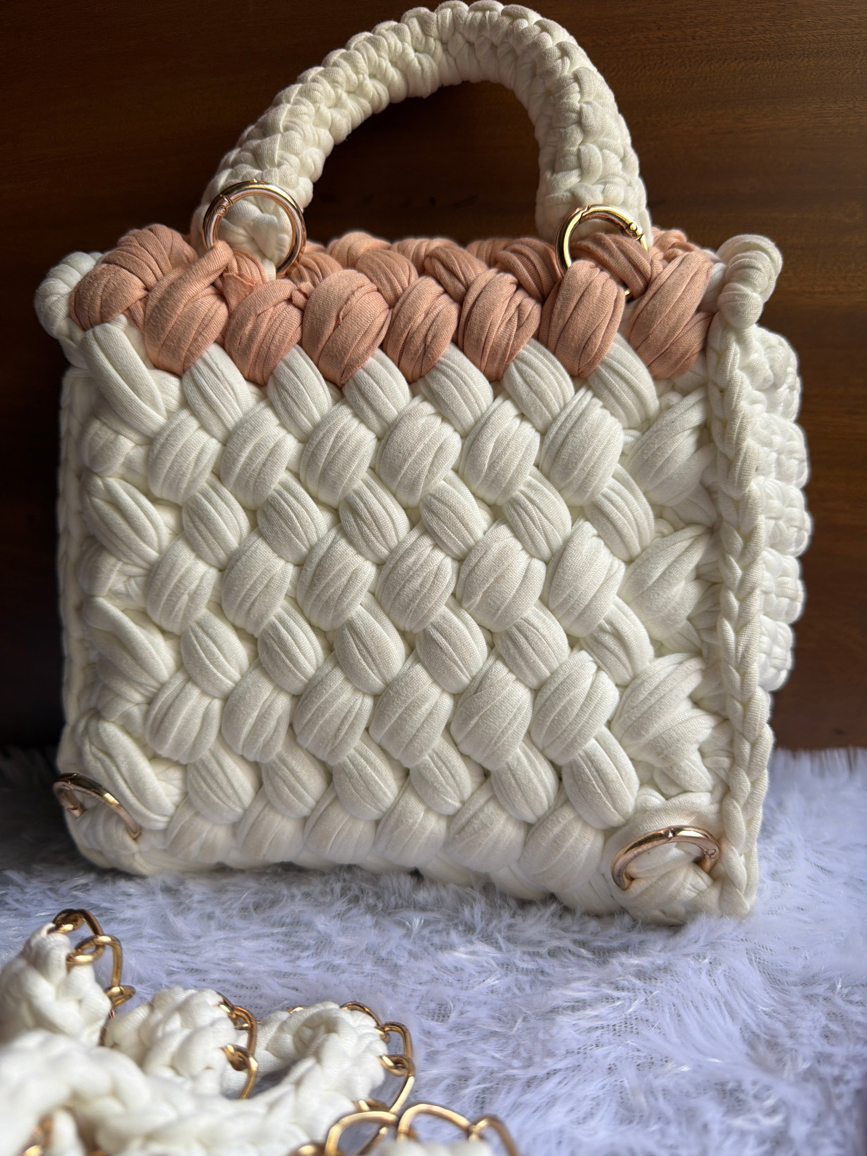 Ivory Knot Handbag