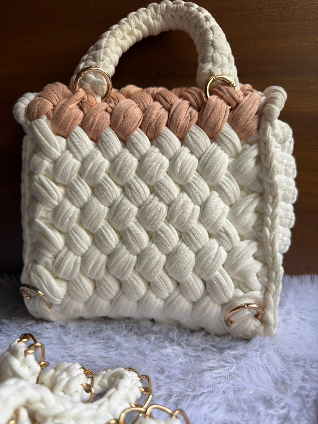 Ivory Knot Handbag