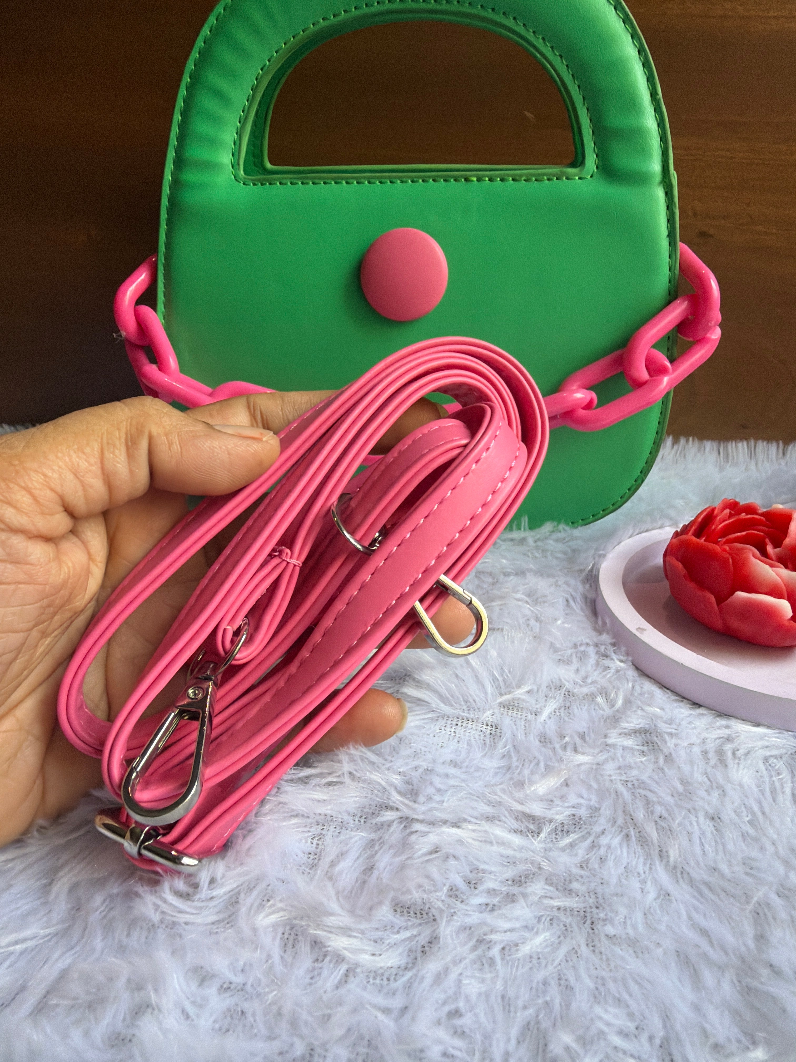 Matcha Rose Handbag