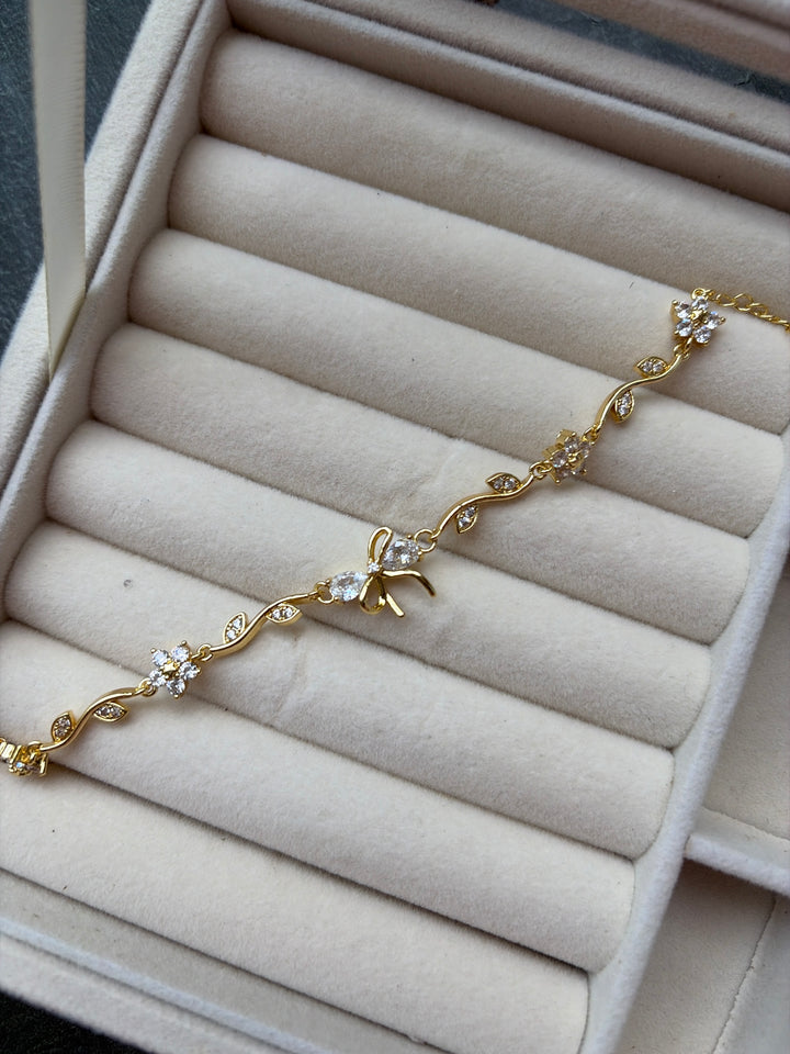 White Bow Bracelet