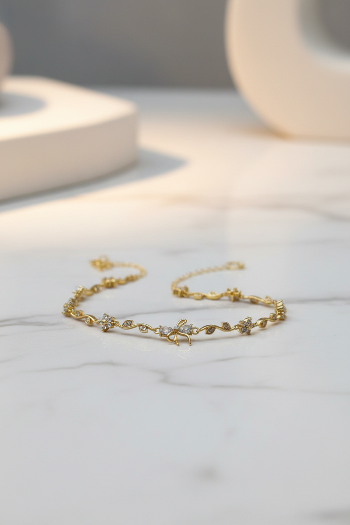 White Bow Bracelet
