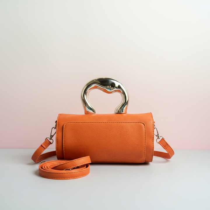 Orange Drip Handbag