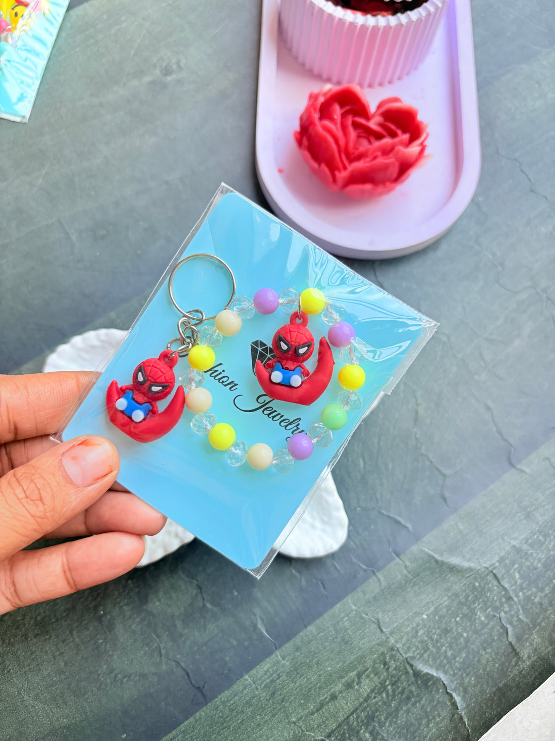 Spider-Man Charm Pop Bracelet set