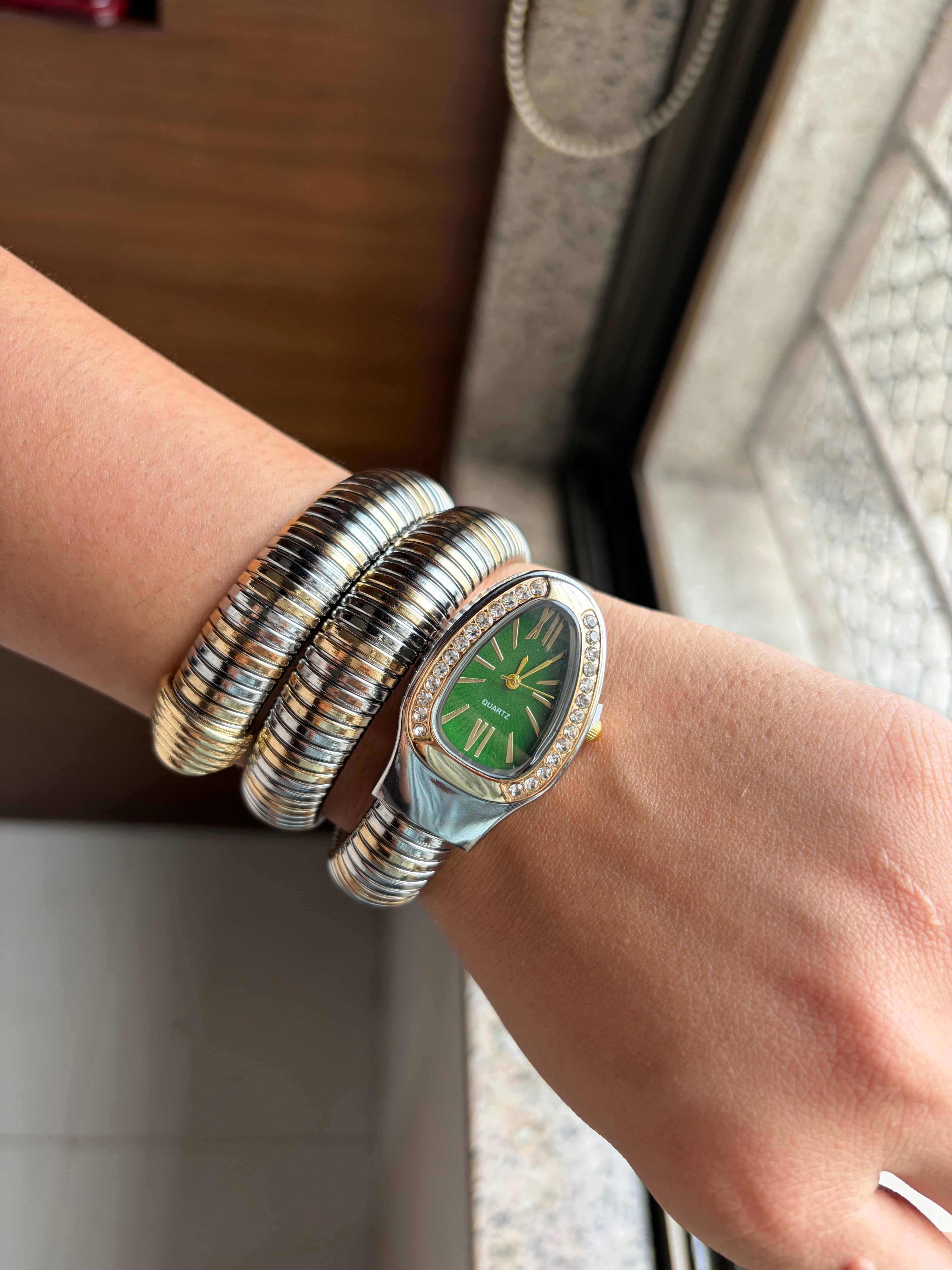 Green Dial Snack Watch