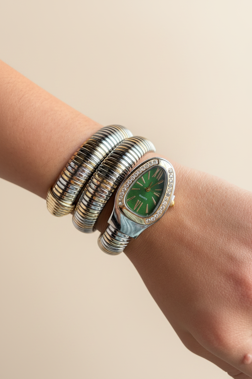 Green Dial Snack Watch