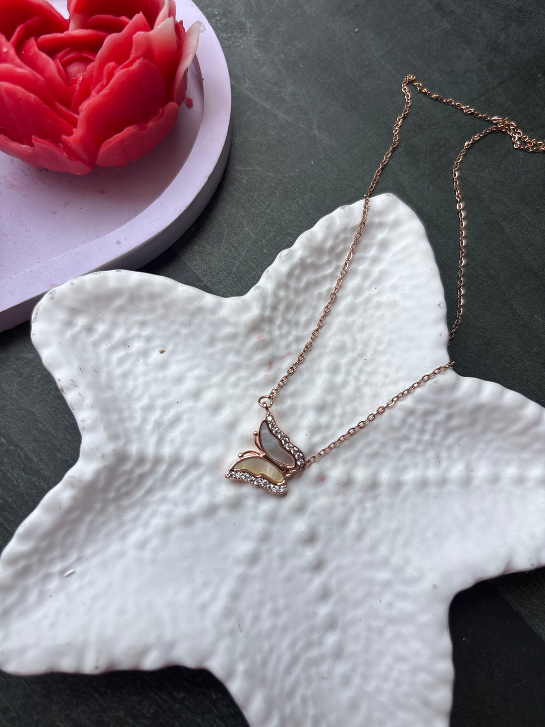 Butterfly Spark Necklace