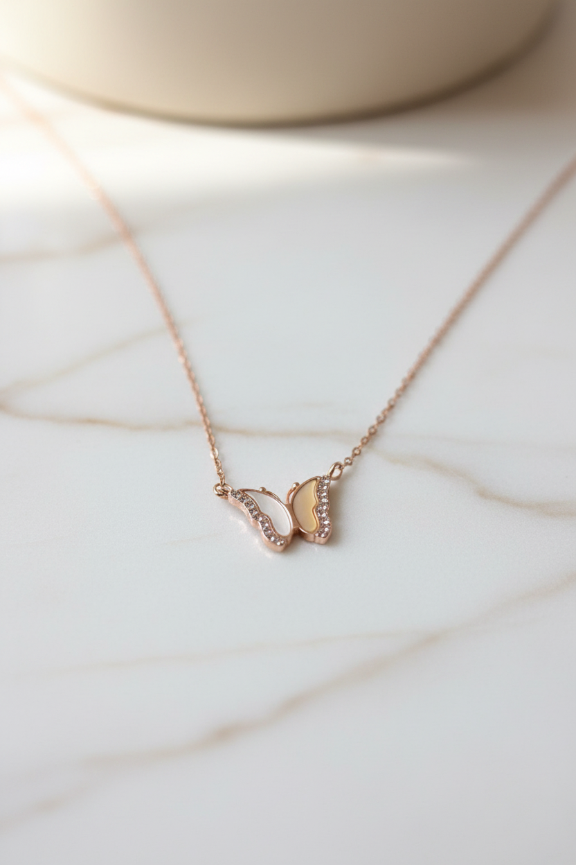 Butterfly Spark Necklace