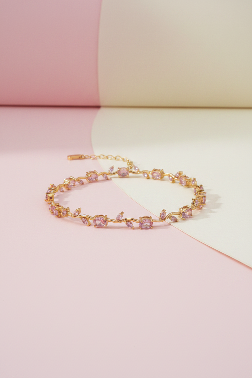 Pink Tulip Bracelet