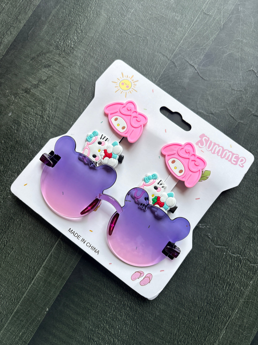 Kitty Sunglasses & Hairclip Set