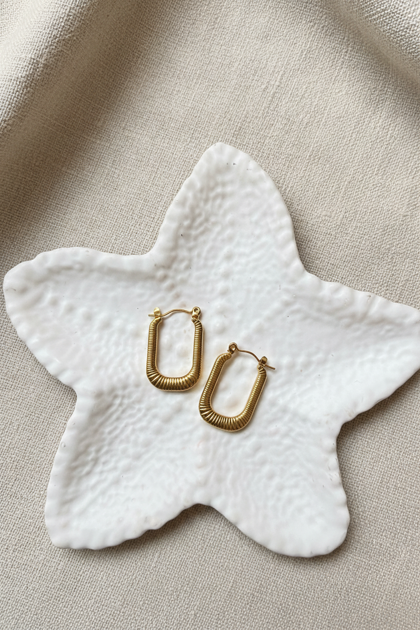 Spiral Luxe Hoops