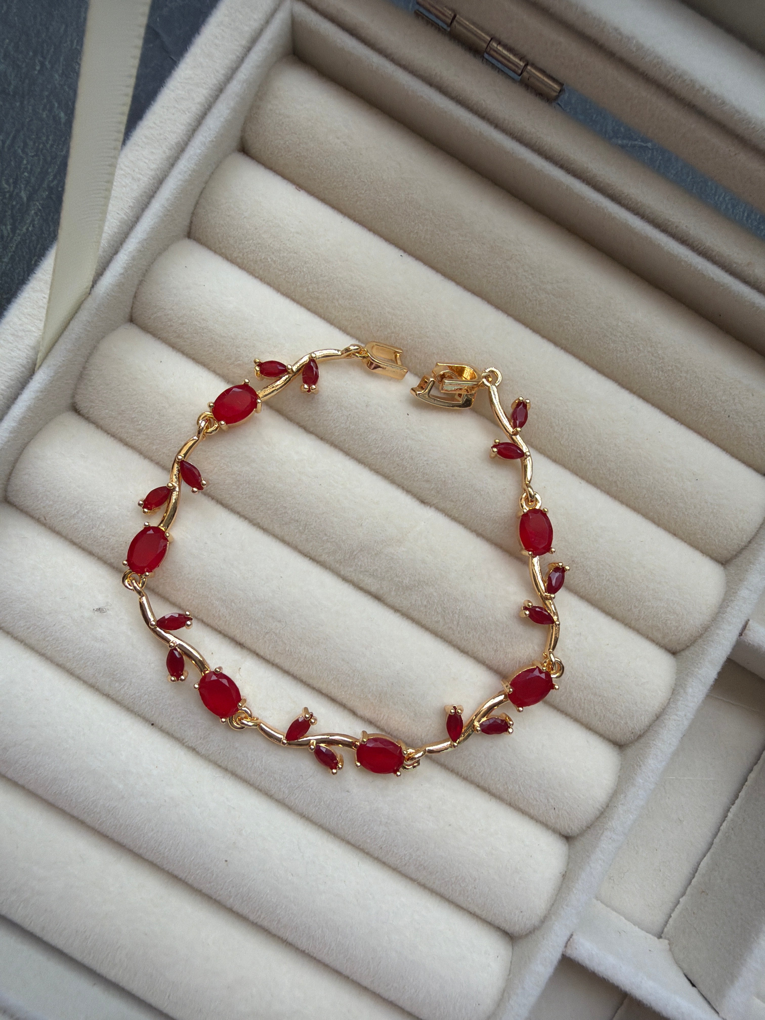 Red Tulip Bracelet