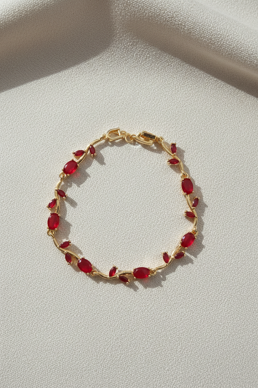Red Tulip Bracelet