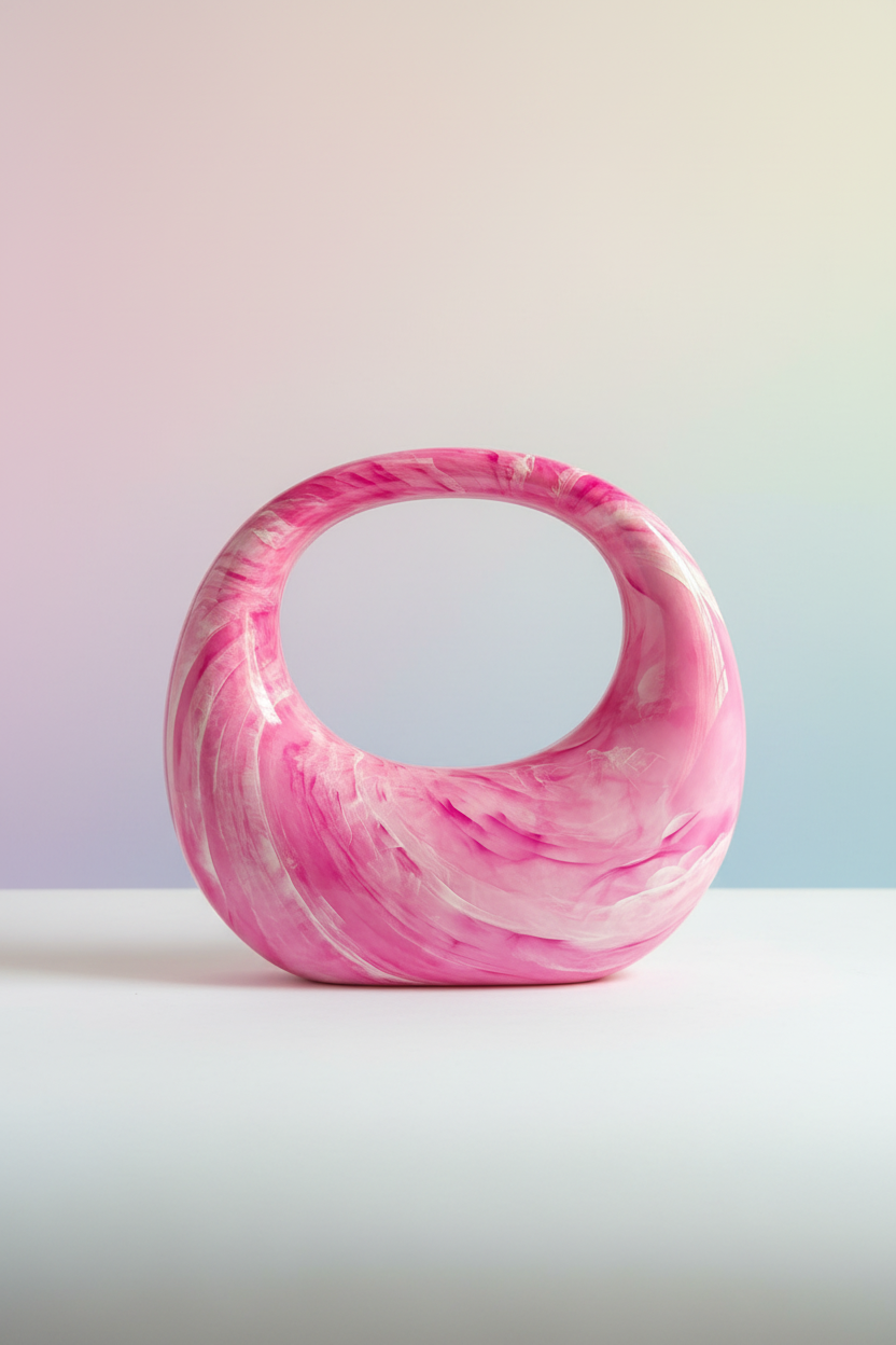 Rose Marble Handbag