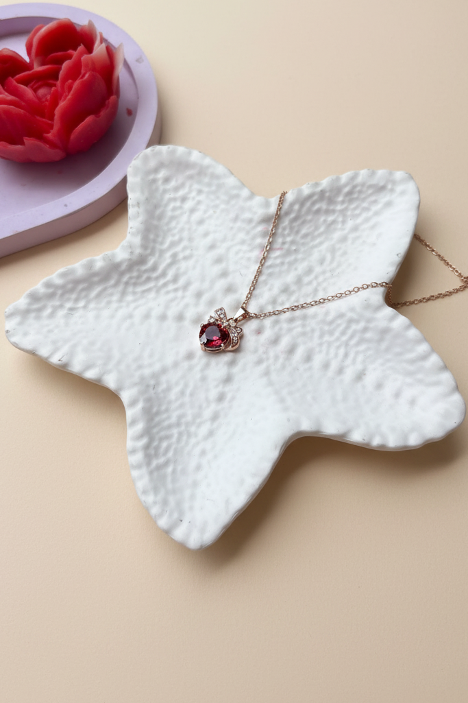 Crystal Bow Necklace