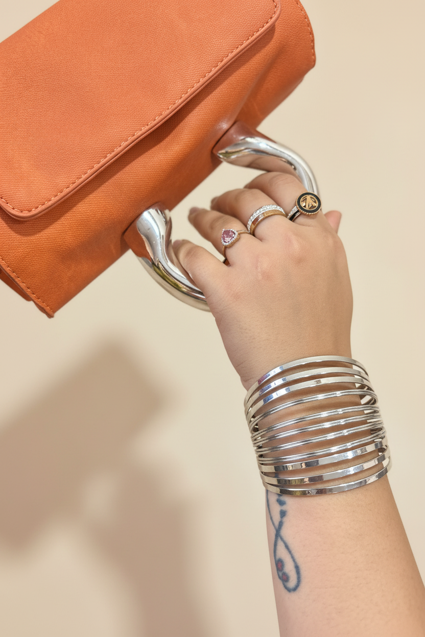 Silver Wave Handcuff