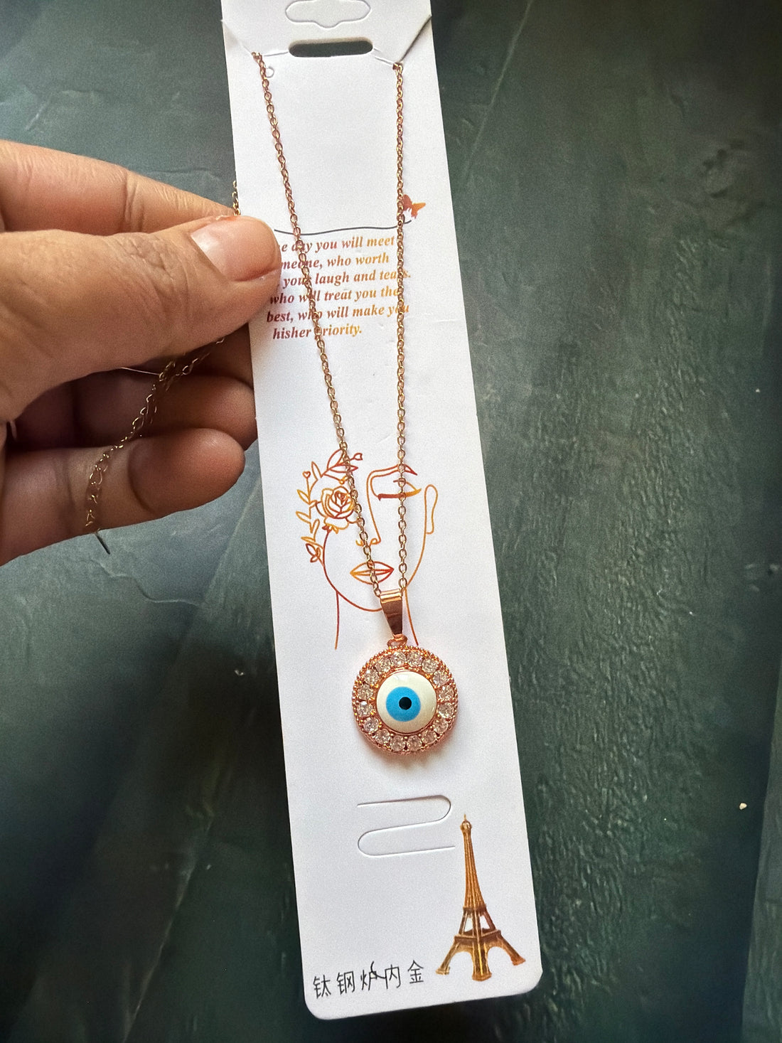 Evil Eye Diamond Necklace