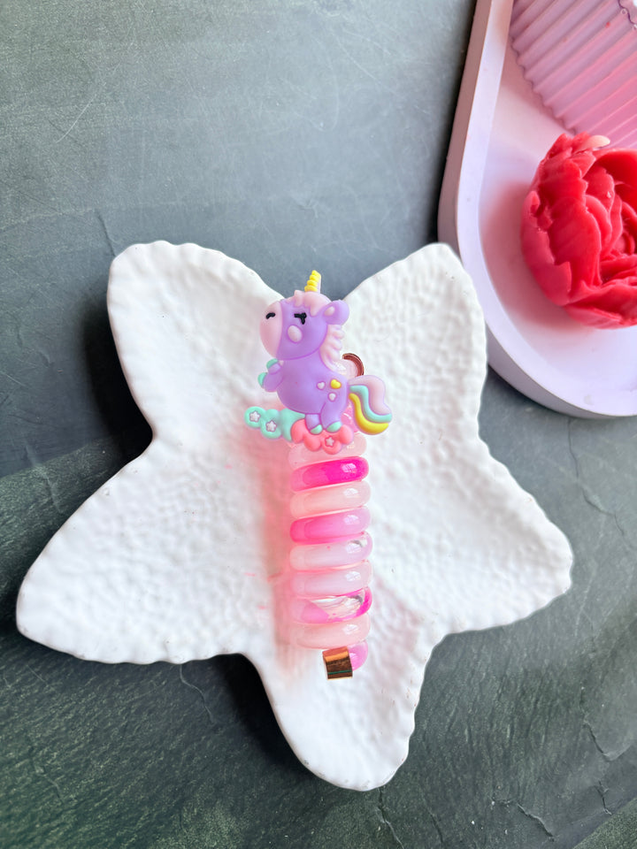 Spider Hair Braiding Clip Unicorn Purple