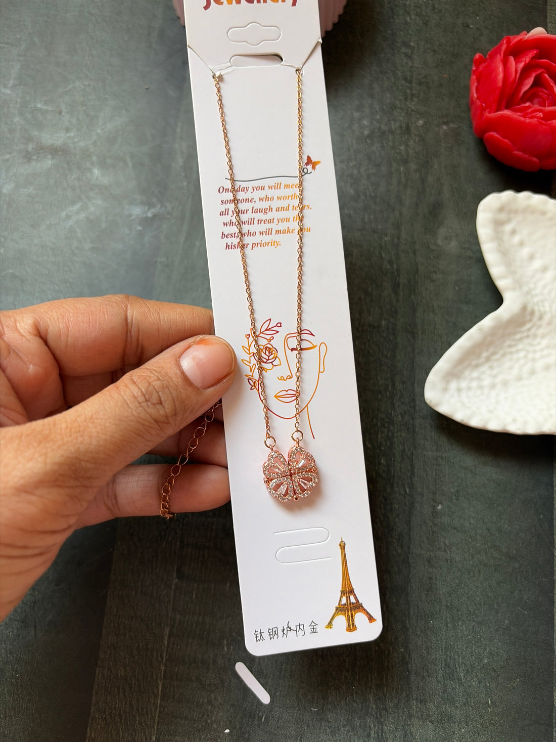 Heart Folding Necklace