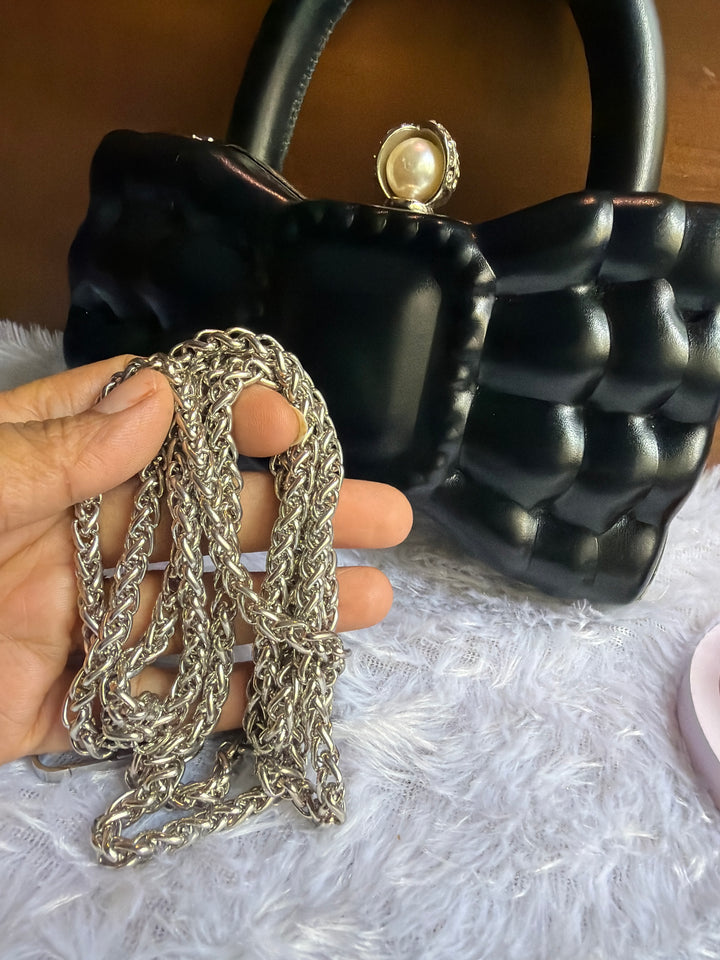 Midnight Bow Handbag