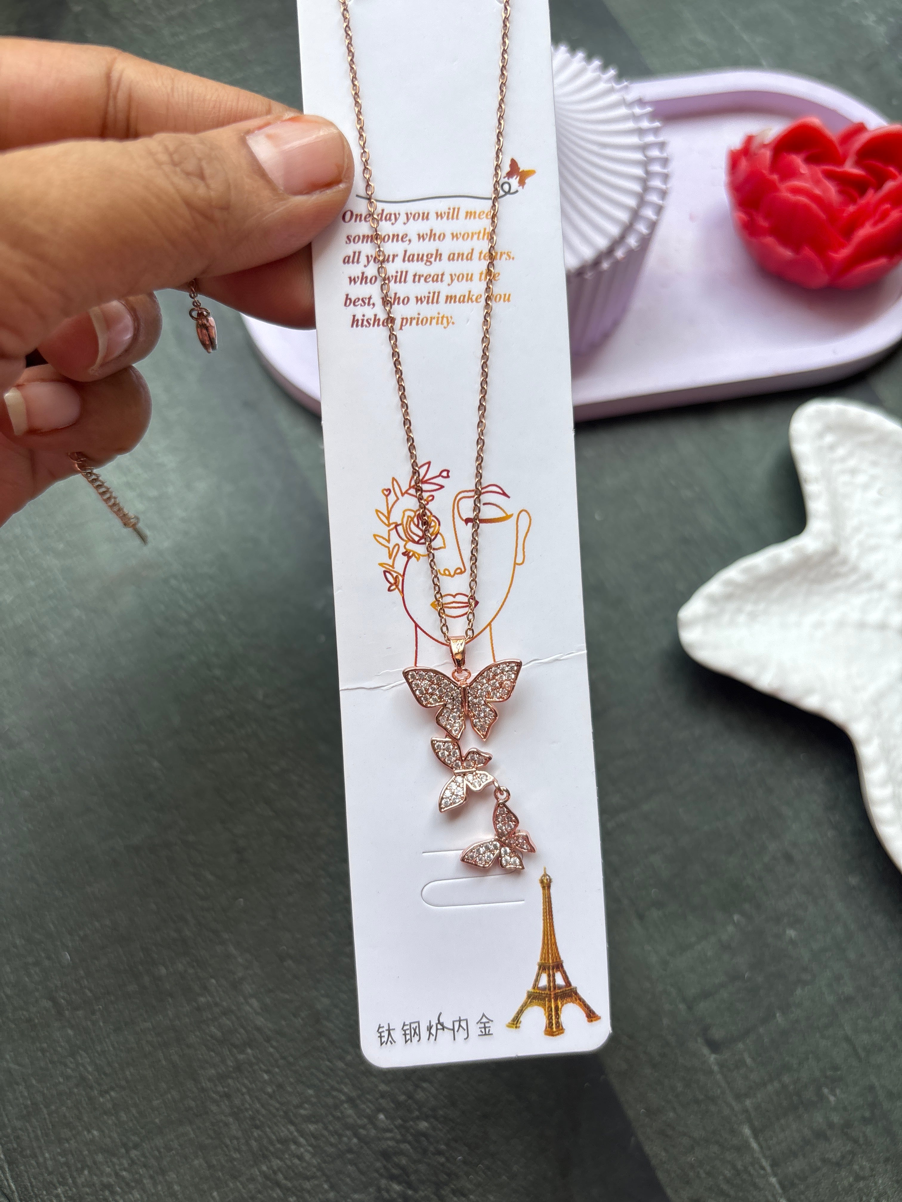 Golden Butterfly Necklace