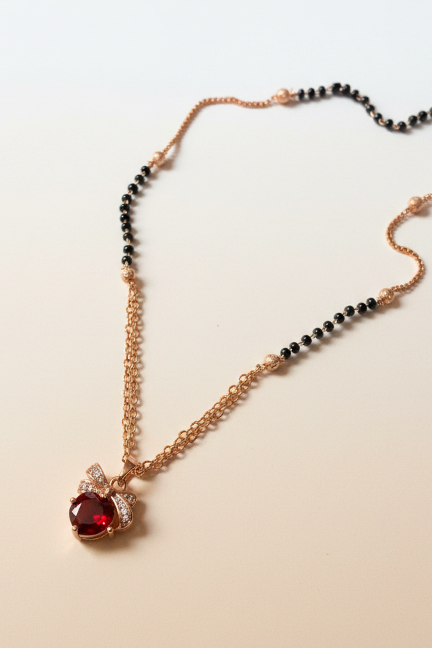 Cherry Red Mangalsutra
