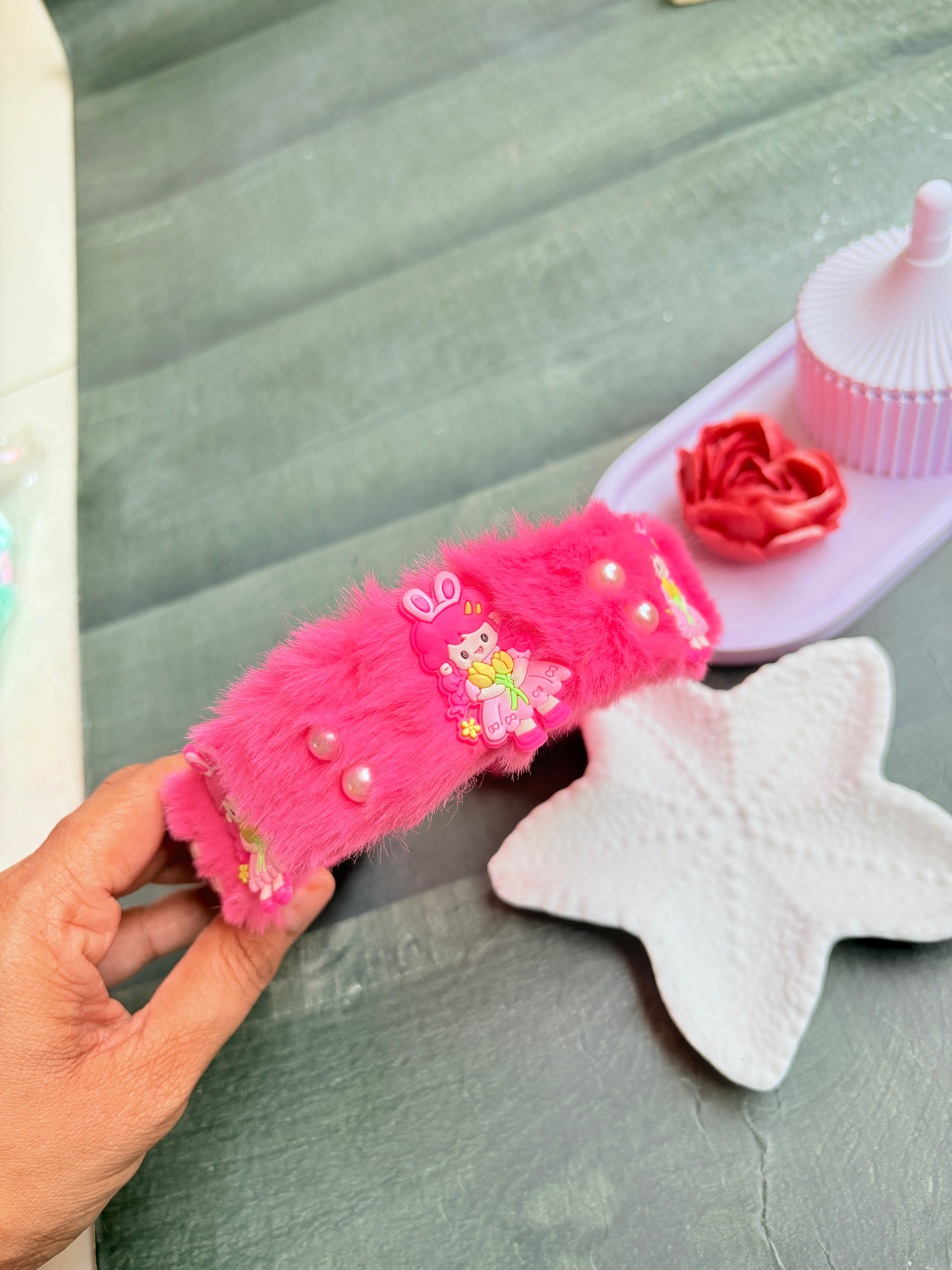 Mini Glam Hairpin Pink