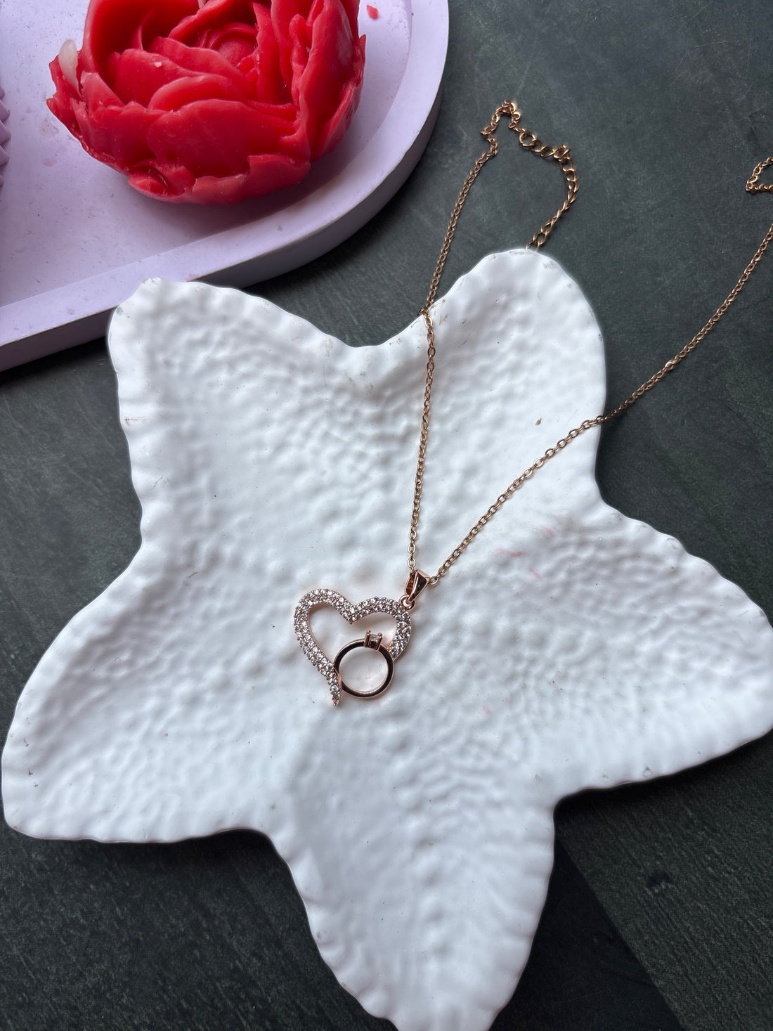 Ring Heart Necklace
