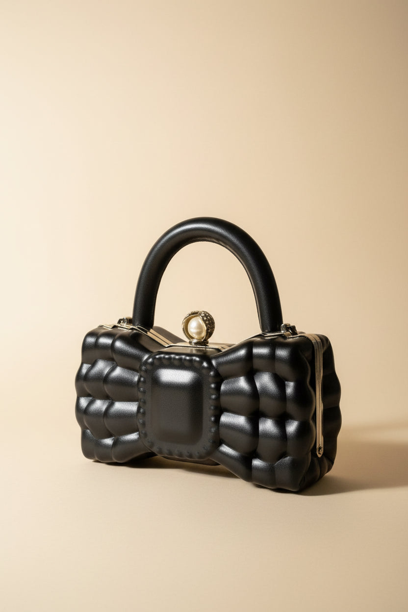 Midnight Bow Handbag