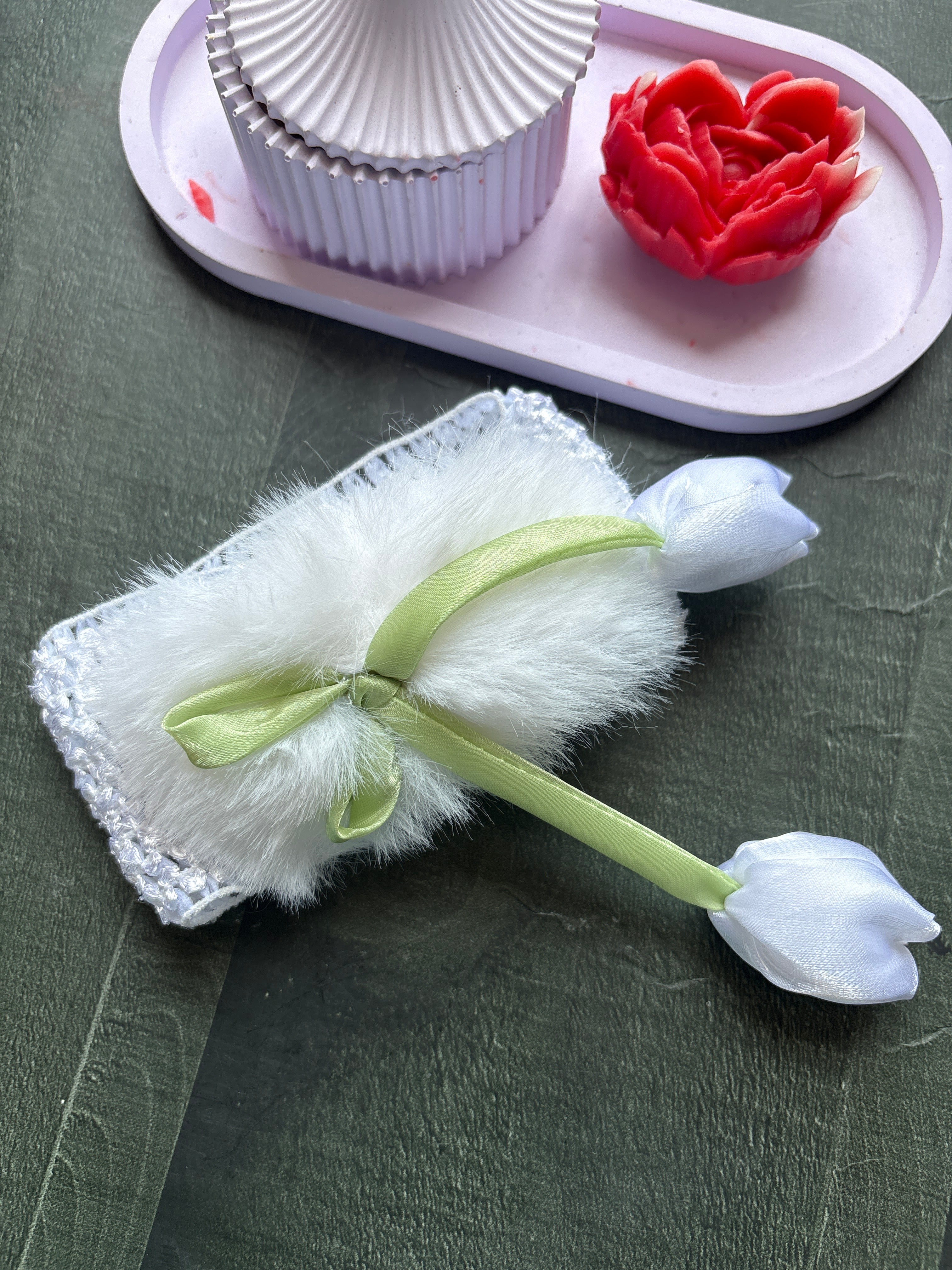 Snow Tulip Headband