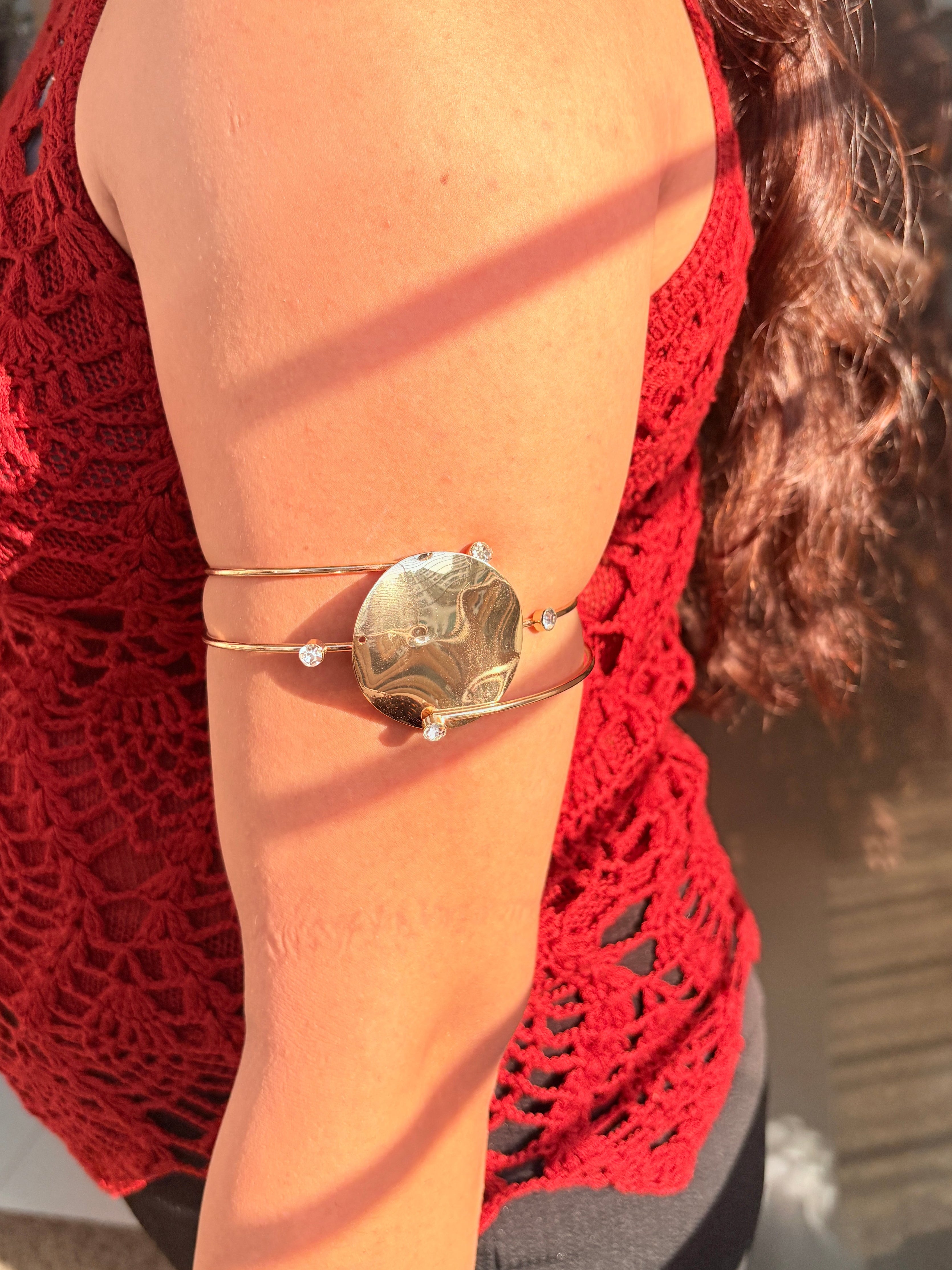 Golden Swirl Armcuff