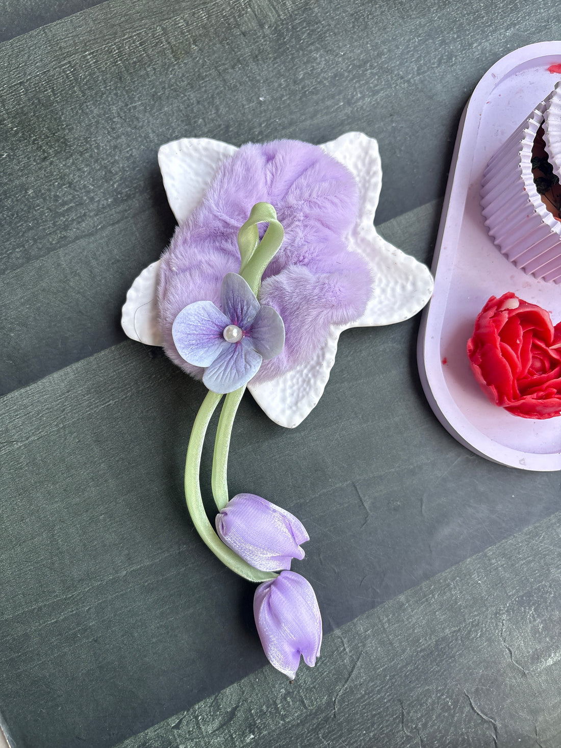 Tulip Scrunchie Purple