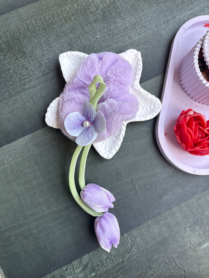 Tulip Scrunchie Purple