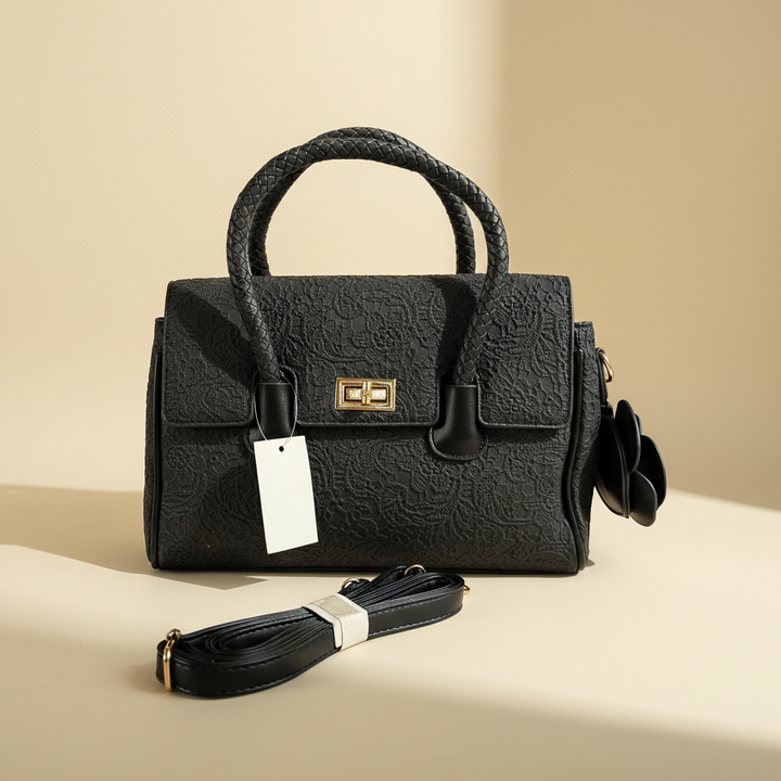 Midnight Flora Premium Handbag