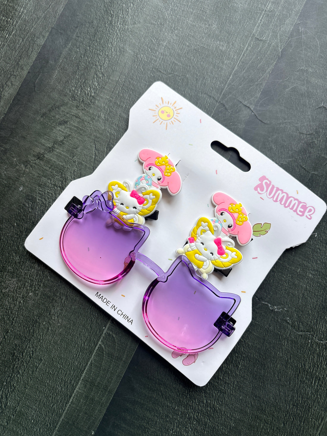 Kitty Sunglasses & Hairclip Set