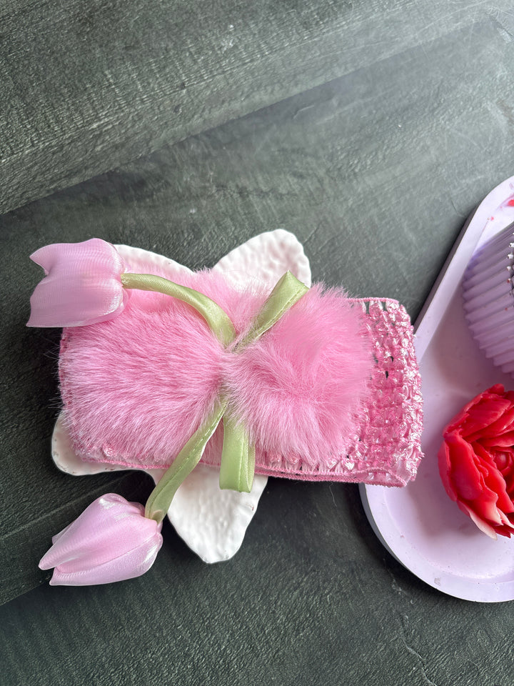 Blush Tulip headband