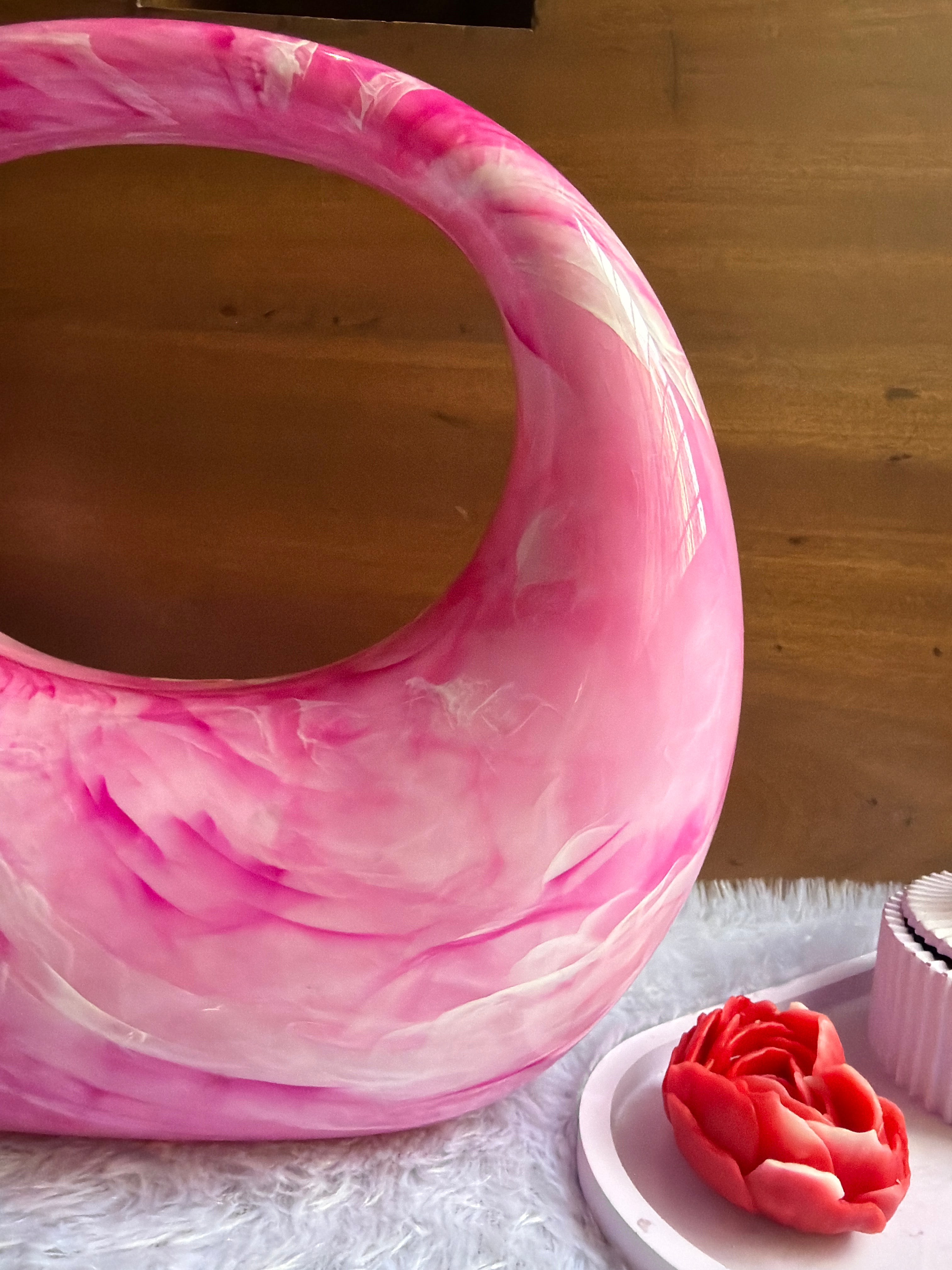 Rose Marble Handbag