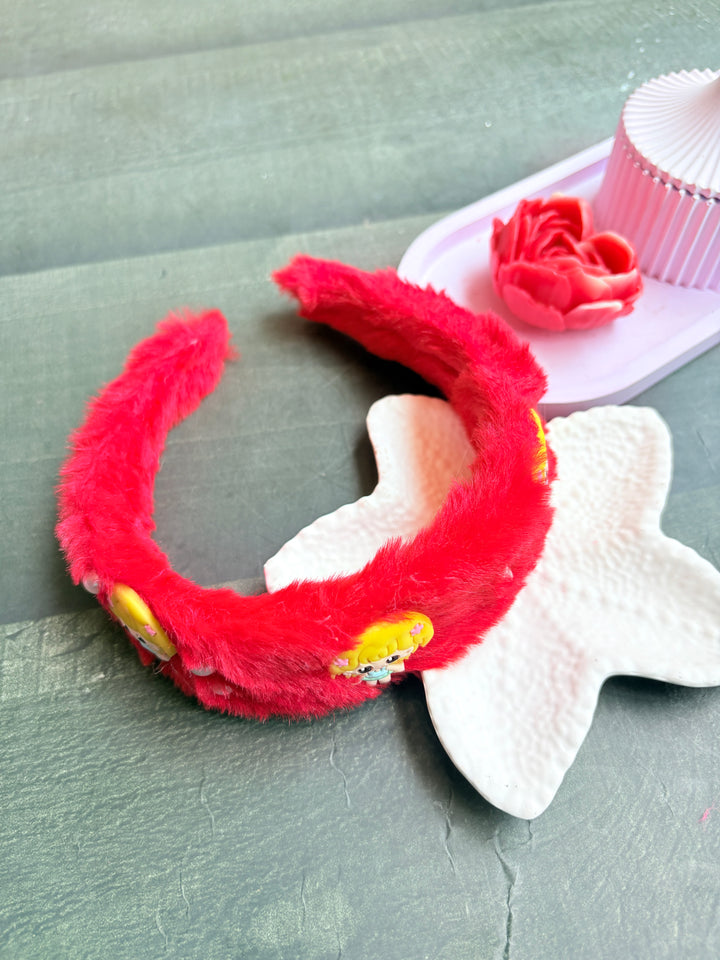 Mini Glam Hairpin Red