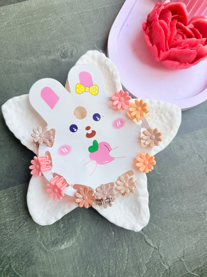 Floral Mini Claw Hair Clip
