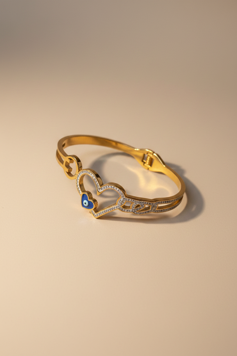 Heart Shield Nazar Bracelet