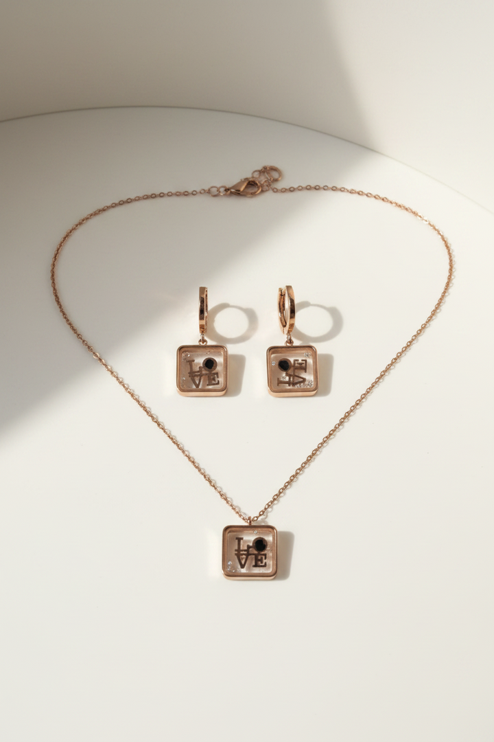 Love Necklace & Earring Set
