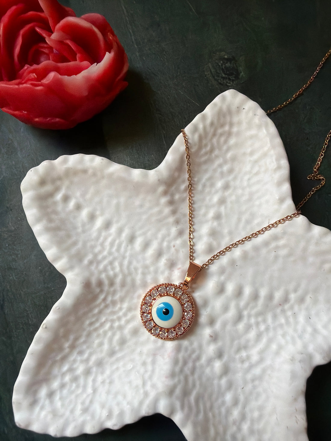 Evil Eye Diamond Necklace