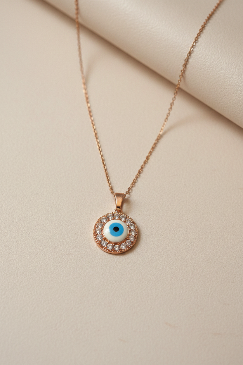 Evil Eye Diamond Necklace