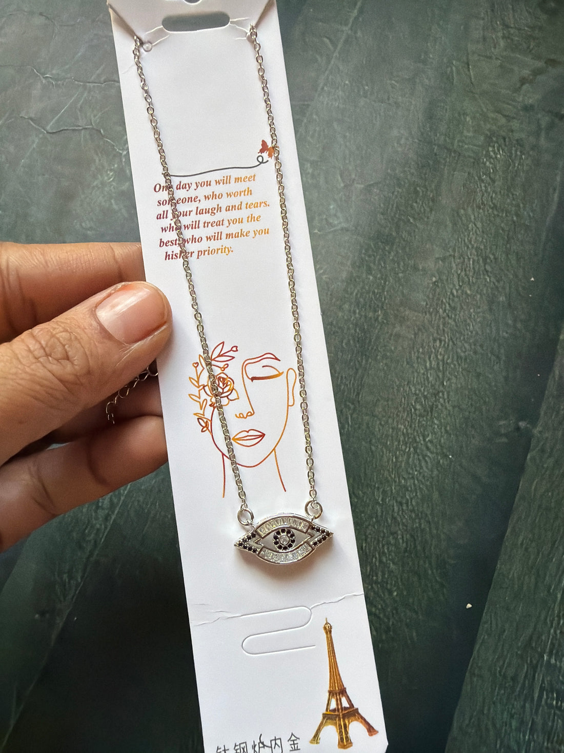 Silver Evil Eye Necklace