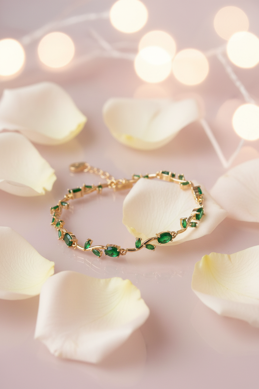 Green Tulip Bracelet