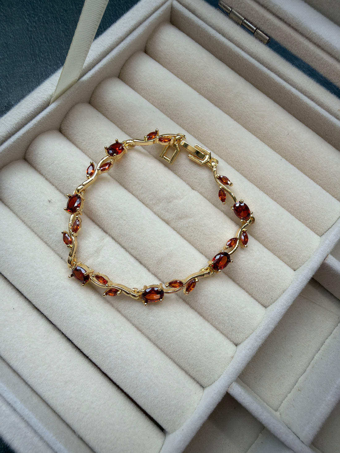 Orange Tulip Bracelet