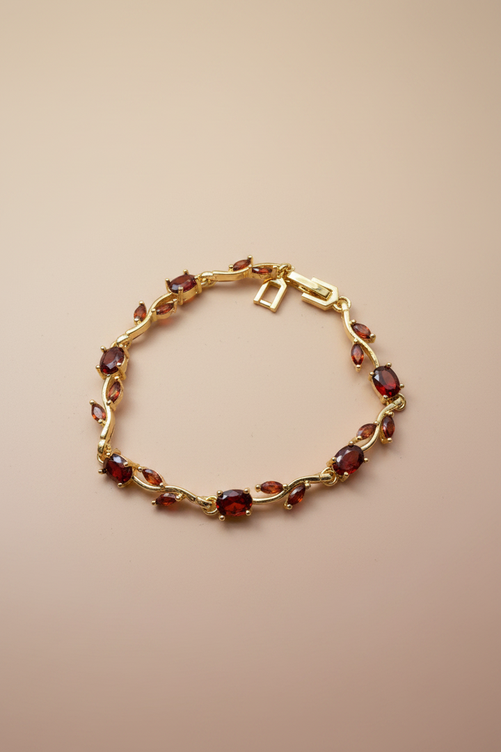 Orange Tulip Bracelet